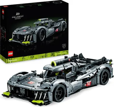 Produktbild von LEGO 42156 Technic PEUGEOT 9X8 24H Le Mans Hybrid Hypercar, legendärer Rennwagen, Modellauto-Bausatz für Erwachsene, Maßstab 1:10, Motorsport-Auto Sam