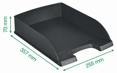 Produktbild von Leitz Briefkorb A4, 5er Pack, stapelbar, gelb, Schreibtisch-Organizer, 52270015