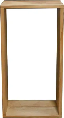 Produktbild von Teako Design Wandregal Galeria Teakholz Massiv Wetterfest 75x35cm