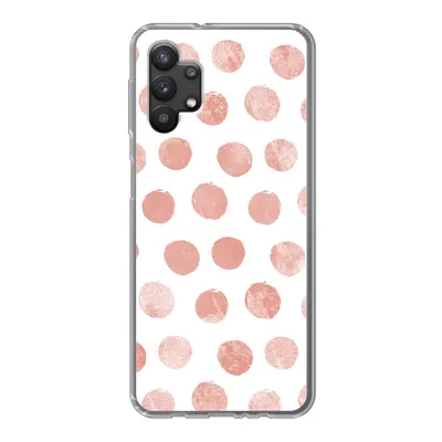 Produktbild von MuchoWow® Handyhülle Schutzhülle Hülle für Samsung Galaxy A32 5G Polka dots - Rosa - Weiß Silikon Softcase Handy Hülle - Softcase
