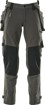 Zdjęcie produktu dla MASCOT 17031-311-18, Spodnie, Każda płeć, Antracyt, Elasthan, Nylon, 235 g/m², STANDARD 100 by OEKO-TEX