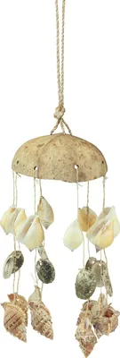 Produktbild von Maritimes Windspiel mit Muscheln und Schnecken für dekorative Akzente