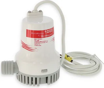 Produktbild von universelle Bilgepumpe 12 V 3840 l/h, wasserdicht, manuell, für Schwimmerschalter geeignet