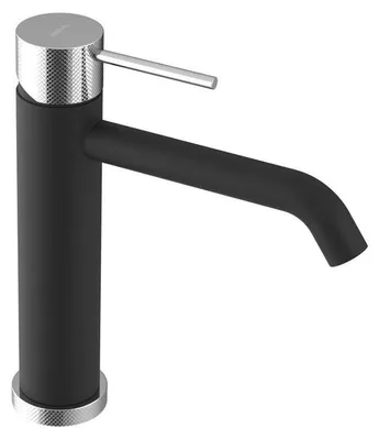 Produktbild von ULTRASAN Waschtischarmatur, Schwarz matt/chrom