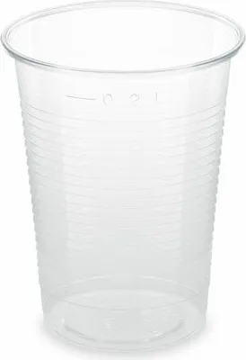 Produktbild von 100x  Trinkbecher klar 200 ml 0,2 l aus Biokunststoff PLA  ø 70mm