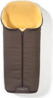 Produktbild von Hofbrucker Lammfell-Fußsack Iglu für Kinderwagen und BuggyDesign:Braun