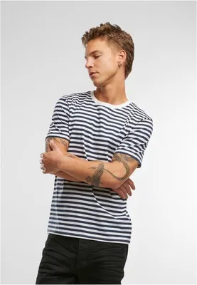 Immagine prodotto di Brandit Jerseyshirt Stripe Tee uomo navy/bianco - S