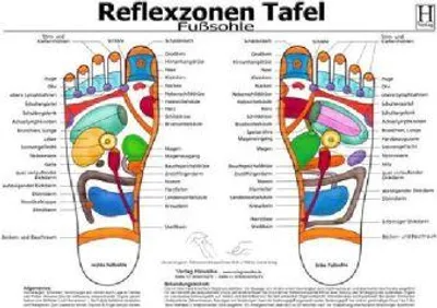 Produktbild von Fussreflexzonen Tafel. Fusssohle. DIN A3