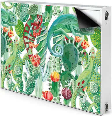 Produktbild von Magnet Radiator Magnet Mat Heizkörper Heizung Verkleidung Abdeckung 100x60 cm  - Chamäleons