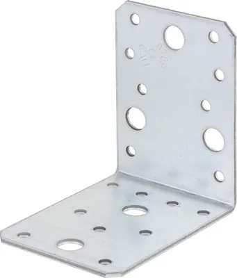 Produktbild von Alberts 837594 Winkelverbinder | Handwerkerpack | sendzimirverzinkt | 90 x 90 x 65 mm | 50er Set