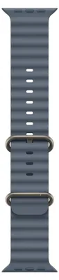 Immagine prodotto di Apple Natural Titanium Finish Band Blu Fluoroelastomero, Titanio