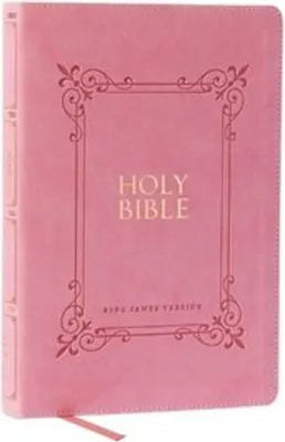 Produktbild von KJV Holy Bible: Large Print with 53,000 Center-Column Cross References, Pink Leathersoft, Red Letter, Comfort Print (Thumb Indexed): King James Version