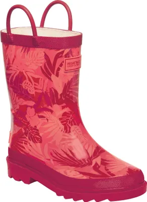 Produktbild von Dětské gumové holínky Regatta Great Outdoors Minnow se vzorem RG1250 (36 EU) (Orchidejově fialový potisk)
