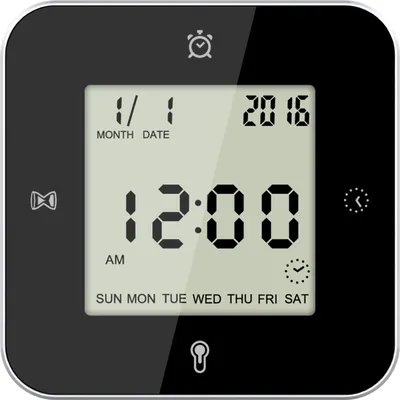 Obrázek produktu pro Technoline WT 344, Digitální budík, Čtverec, Černá, AAA, 66 mm, 66 mm
