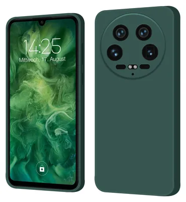Produktbild von Hülle für Xiaomi 14 Ultra Case Cover Bumper Smartphone Softgrip Schutzhülle Farbe: Grün