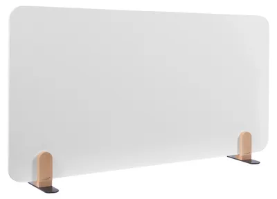 Produktbild von Legamaster ELEMENTS Tischtrennwand Whiteboard 60x120cm Halterungen, Schreibtisch-Trennwand, Weiß, 1200 x 11 mm, Stahl,C158462, 1200 mm