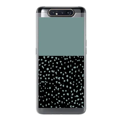 Produktbild von MuchoWow® Handyhülle Schutzhülle Hülle für Samsung Galaxy A80 Polka dots - Grün - Schwarz Silikon Softcase Handy Hülle - Schutzdeckel
