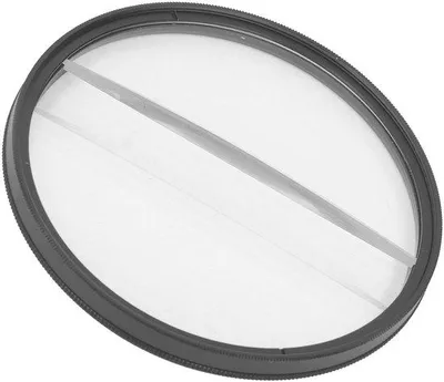 Produktbild von Dioptrienscheibe aus Doppelglas - Mittelfeld-Splitterfilter - Spezialeffektfilter - Weichzeichner-Zoomfilter - 82 mm - Geeignet für SLR/DSLR-Kameras - Kamerafilter