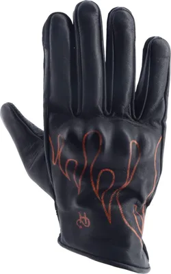 Productafbeelding van Helstons Rod Air motorhandschoenen, zwart/oranje, maat 9