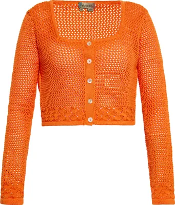 Image de Cardigan ebeeza pour femmes - orange, XL