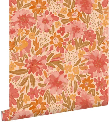 Produktbild von ESTAhome Tapete Blumen Rosa und Grün 50 x 900 cm