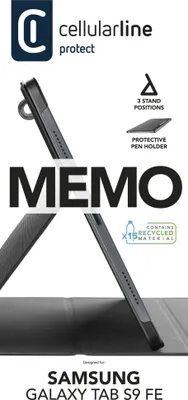 Produktbild von Memo Case Samsung Tab S9 FE Black (61131)