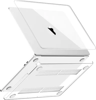 Produktbild von CLM-Tech Hülle kompatibel mit MacBook Air 13.6 Zoll M5 M4 M3 M2 2026-2022 A3449 A3240 A3113 A2681 - Ultradünne Hartschale Snap Case Cover Transparent
