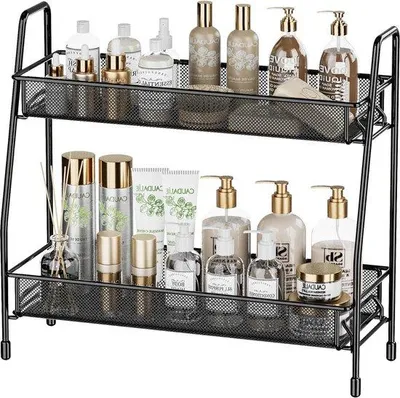 Produktbild von Famanu Badezimmerorganizer 2 Ebenen - Schwarz