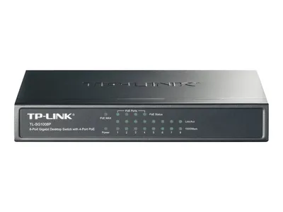 Zdjęcie produktu dla TP-Link TL-SG1008P, Zarządzany, Gigabit Ethernet (10/100/1000), Obsługa PoE