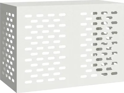 Obrázek produktu pro vidaXL Kryt klimatizace bílý 100 x 50 x 70 cm ocelový