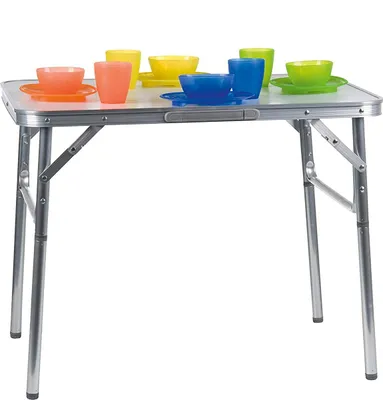 Produktbild von Campingtisch klappbar mit Tragegriff Alu L75xB55xH60cm