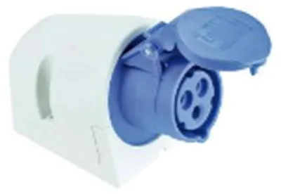 Immagine prodotto di Presa a muro Elso CEE, 16 A, 3 poli, 6 h, IP44, morsetto senza viti, 1 pz.