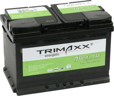 Produktbild von TRIMAXX energetic "Professional Start-Stop  AGM" AGM 70 Starterbatterie 12V 70Ah/C20 - 760A(EN)