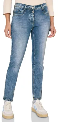Produktbild von Cecil Slim Fit Jeans mit Detail Authentic Used wash 31