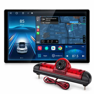 Zdjęcie produktu dla Radio samochodowe Android 15 firmy Junsun, o przekątnej 13,1 cala, przeznaczone do Fiata Ducato, z pamięcią 6GB+128GB, obsługujące bezprzewodowe CarPlay i Android Auto, z wbudowaną nawigacją GPS oraz kamerą cofania