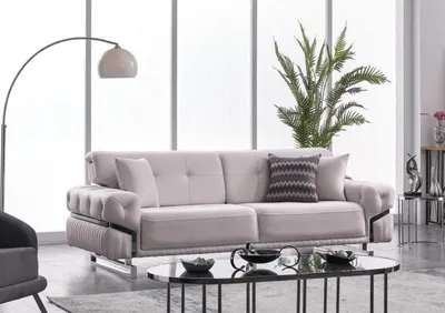 Immagine prodotto di Divano a tre posti arredo soggiorno divano imbottito moderno divano di design arredo