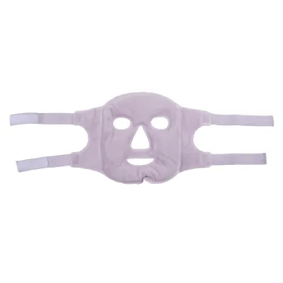 Image de Masque facial avec perles de gel pour compresses chaudes et froides, compresse chaude douce, masque facial avec poche de glace pour dormir