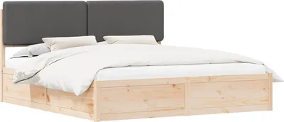 Obrázok produktu pre Rám postele s čalúneným čelom Tmavo šedá 180 x 200 cm