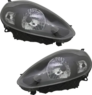 Produktbild von TYC Scheinwerfer Set für Fiat Punto Evo 199 08- Schwarz H4 LWR Abarth Look