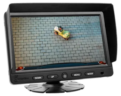 Produktbild von Carmedien 7 Zoll TFT LCD Monitor CM-NMR7 Bildschirm für Rückfahrkamera Kamera System 12V 24V 7" Display Standmonitor