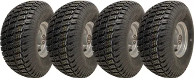 Produktbild von kolesá na kosačku na trávu 15x6.00-6 4vrstvové pneumatiky P332 na ráfiku 25mm ložiská (sada 4)