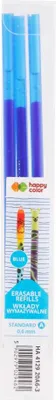 Image de Mine de stylo à bille effaçable bleu Standard A 0,6mm 3 pièces Happy Color