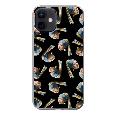 Produktbild von MuchoWow® Handyhülle Schutzhülle Hülle für iPhone 12 Das Mädchen mit dem Perlenohrring - Muster - Vermeer Silikon Softcase Handy Hülle - Schutzhülle