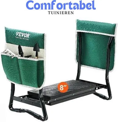 Produktbild von Flexibler Gartenhocker mit hoher Tragfähigkeit - 150 kg - EVA-Polstersitz - Ideal für Garten- und Außenräume
