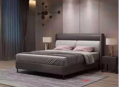 Zdjęcie produktu dla Łóżko designerskie 180 x 200 cm Dubaj podwójne hotel drewniane sypialnia luksusowe łóżko