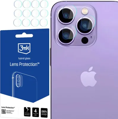 Obrázok produktu pre 3mk - Lens Protection (4 ks) ochranné sklo objektívu na iPhone 14 Pro Max / iPhone 14 Pro – priehľadné
