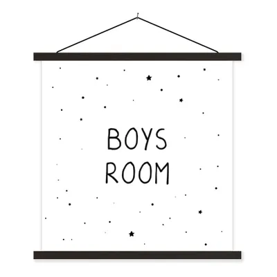 Produktbild von MuchoWow® Textilposter Zitate - Jungenzimmer - Sprichwörter - Jungen - Kind 40x40 cm mit schwarzem Rahmen - Fotos