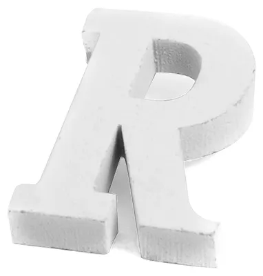 Produktbild von Kleiner Holz-Buchstabe R Weiß 5 cm Hochzeitsdeko - Einheitsgröße