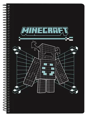 Produktbild von Safta Minecraft Screen A5 Notizbuch Schwarz  Kinder Schwarz One Size