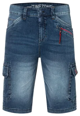 Produktbild von Timezone Cargoshorts Knielang Cargotaschen Reißverschluss Sommer Größe: 33W
